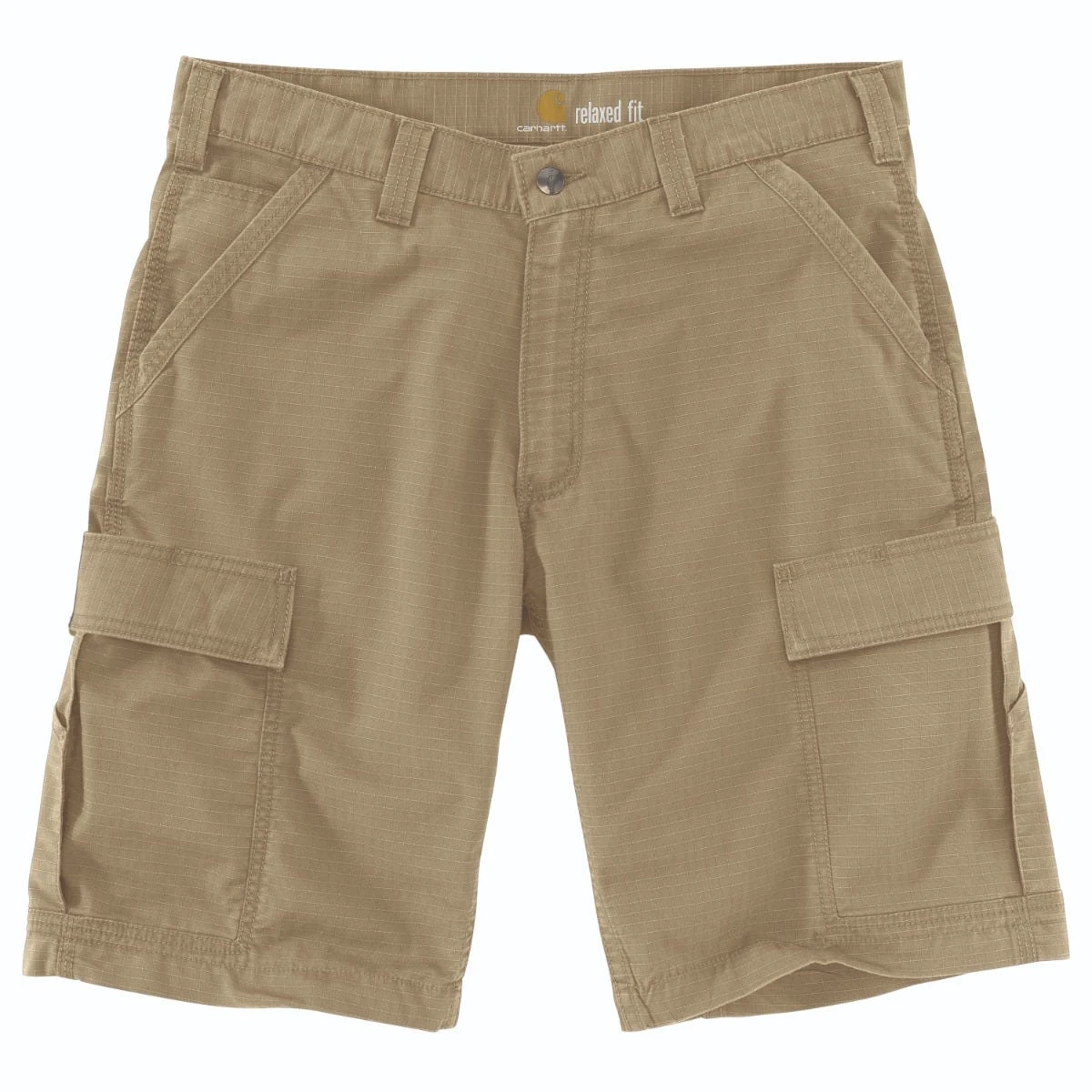 Carhartt Shorts: Men's 103543 253 Dark Khaki Force Broxton Cargo Shorts - Image 2