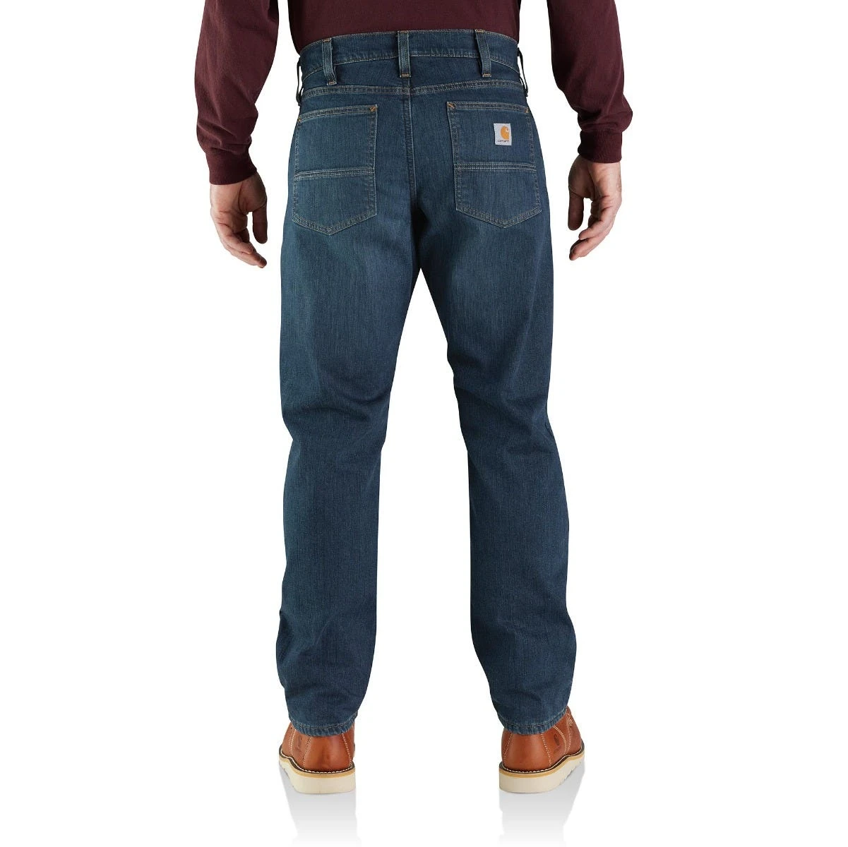 Carhartt Jeans: Men's 104939 H88 Rapids-Existing Rugged Flex Relaxed Fit Fleece-Lined 5-Pocket Jean - Image 2