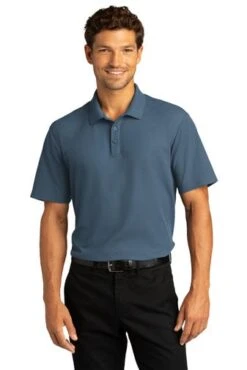 Port Authority Shirts: Men's K810 RBLU Regatta Blue SuperPro React Polo Shirt