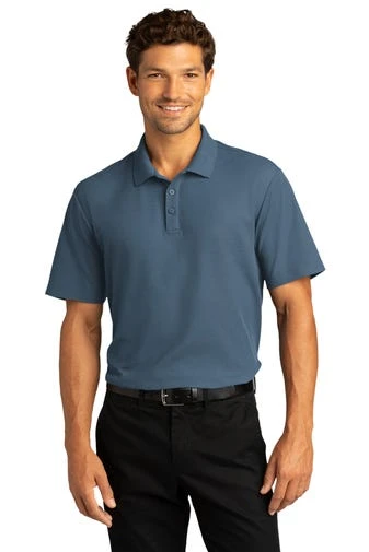 Port Authority Shirts: Men's K810 RBLU Regatta Blue SuperPro React Polo Shirt