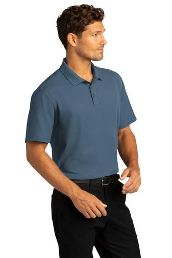 Port Authority Shirts: Men's K810 RBLU Regatta Blue SuperPro React Polo Shirt - Image 2