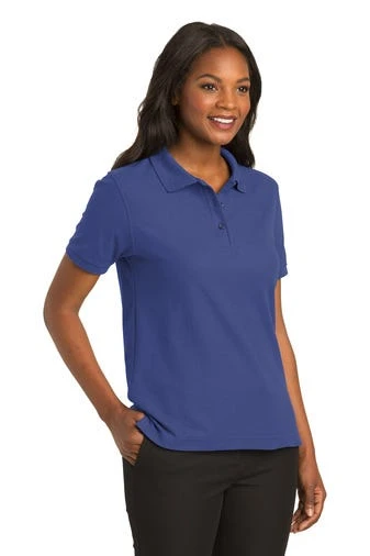 Port Authority Shirts: Women's Cotton Blend Polo Shirt L500 MTB - Image 2