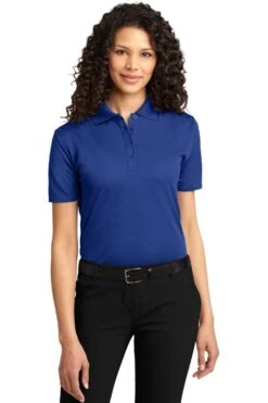Port Authority Shirts: Women's L525 Royal Ladies Dry Zone Ottoman Polo
