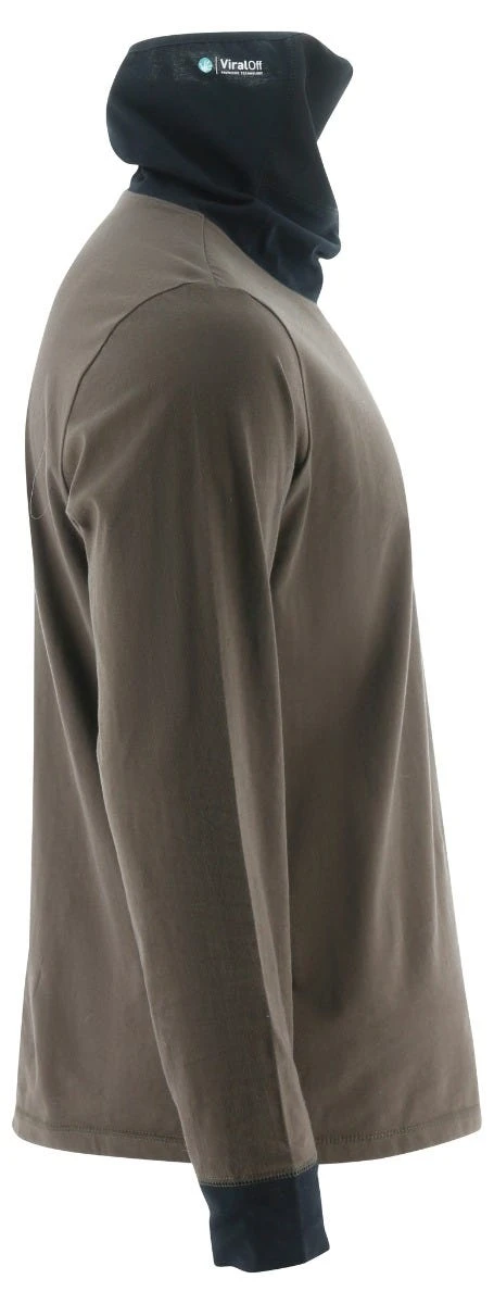 Cat Apparel: Men's 2511780 12670 Drizzle Long Sleeve Viraloff Gaiter Tee - Image 4