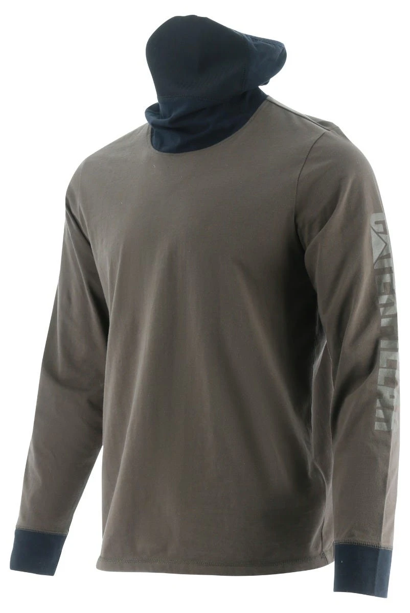 Cat Apparel: Men's 2511780 12670 Drizzle Long Sleeve Viraloff Gaiter Tee - Image 3