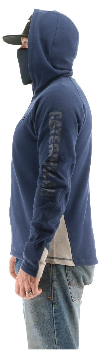 CAT Apparel: Men's 2910489 10118 Detroit Blue Viraloff Hooded Sweatshirt - Image 3
