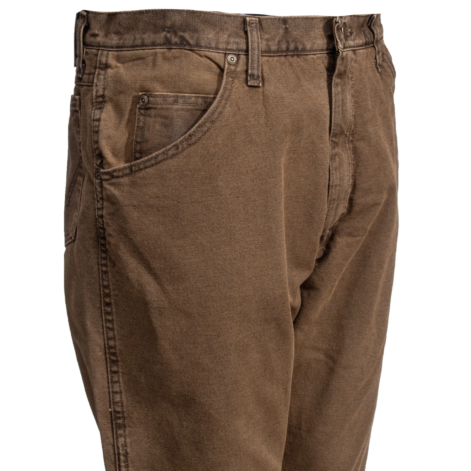 Wrangler Jeans: Men's Rugged Wear 33213 NB Thinsulate Lined Brown Jeans - Image 2