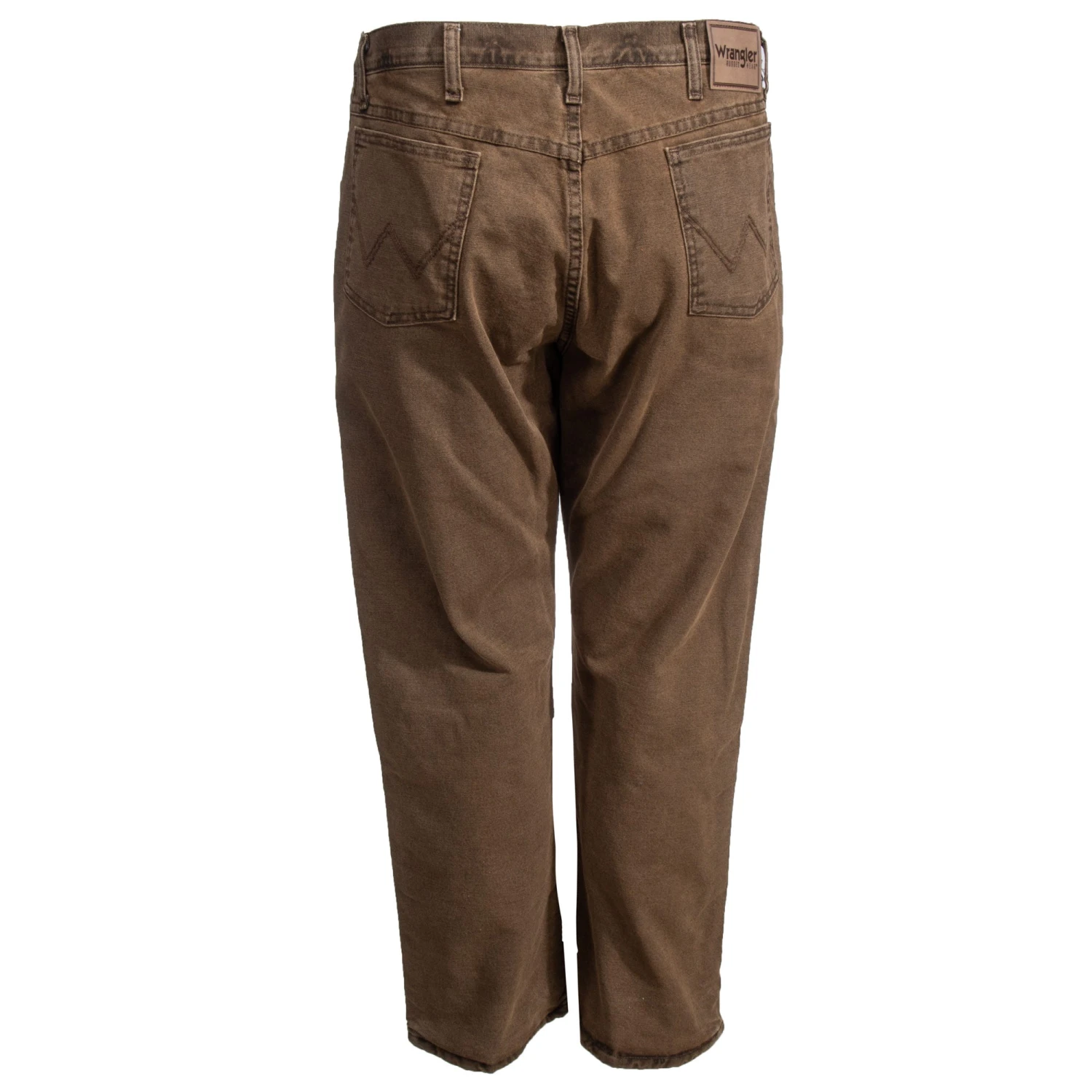 Wrangler Jeans: Men's Rugged Wear 33213 NB Thinsulate Lined Brown Jeans - Image 3