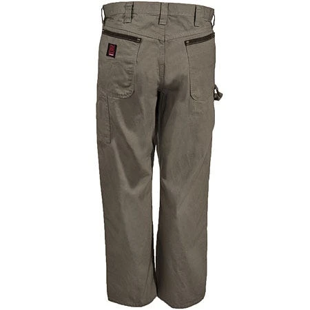 Wrangler Riggs Jeans: Men's Bark Brown 3W020 BR Cotton Ripstop Carpenter Jeans - Image 4