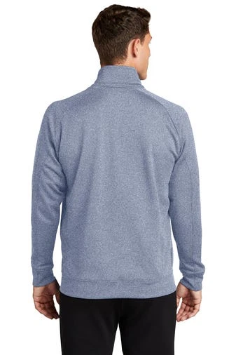 Sport-Tek Sweatshirts: Men's F247 GRY Grey Heather Tech Fleece 1/4-Zip Pullover - Image 4