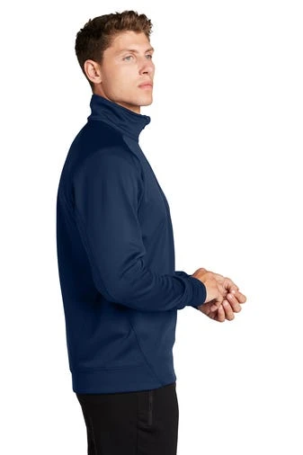 Sport-Tek Sweatshirts: Men's F247 NVY True Navy Tech Fleece 1/4-Zip Pullover - Image 3