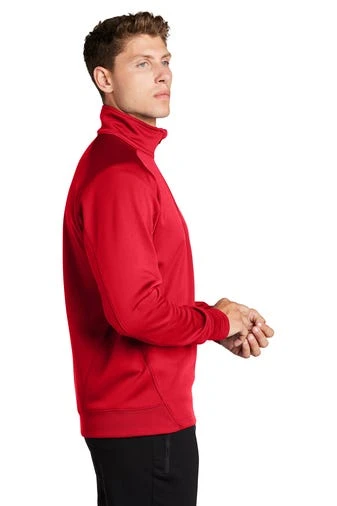 Sport-Tek Sweatshirts: Men's F247 RED True Red Tech Fleece 1/4-Zip Pullover - Image 3