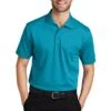 Port Authority Shirts: Men's K527 DTB Deep Teal Blue Tech Pique Polo
