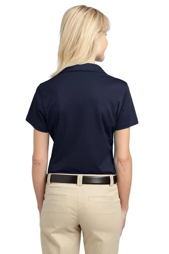 Port Authority Shirts: Women's L527 DNY Dark Navy Tech Pique Polo - Image 4