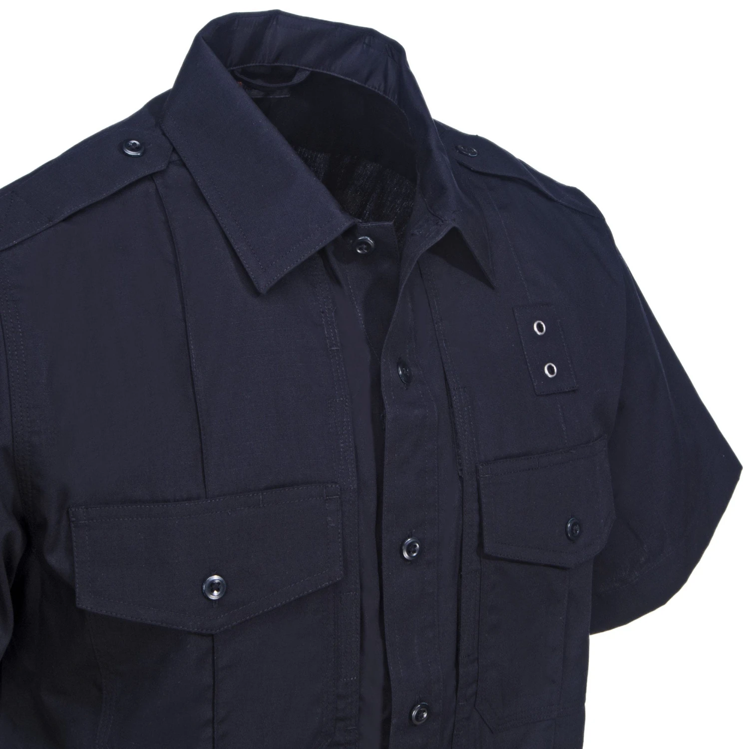 5.11 Tactical Shirts: Men's 71168 750 Midnight Navy Class B PDU Taclite Button Down Short Sleeve Shirt
