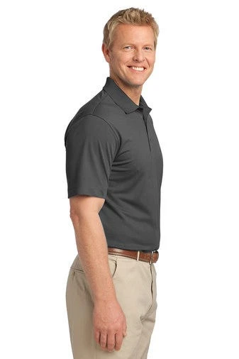 Port Authority Shirts: Men's TLK527 GS Grey Smoke Tall Tech Pique Polo - Image 3