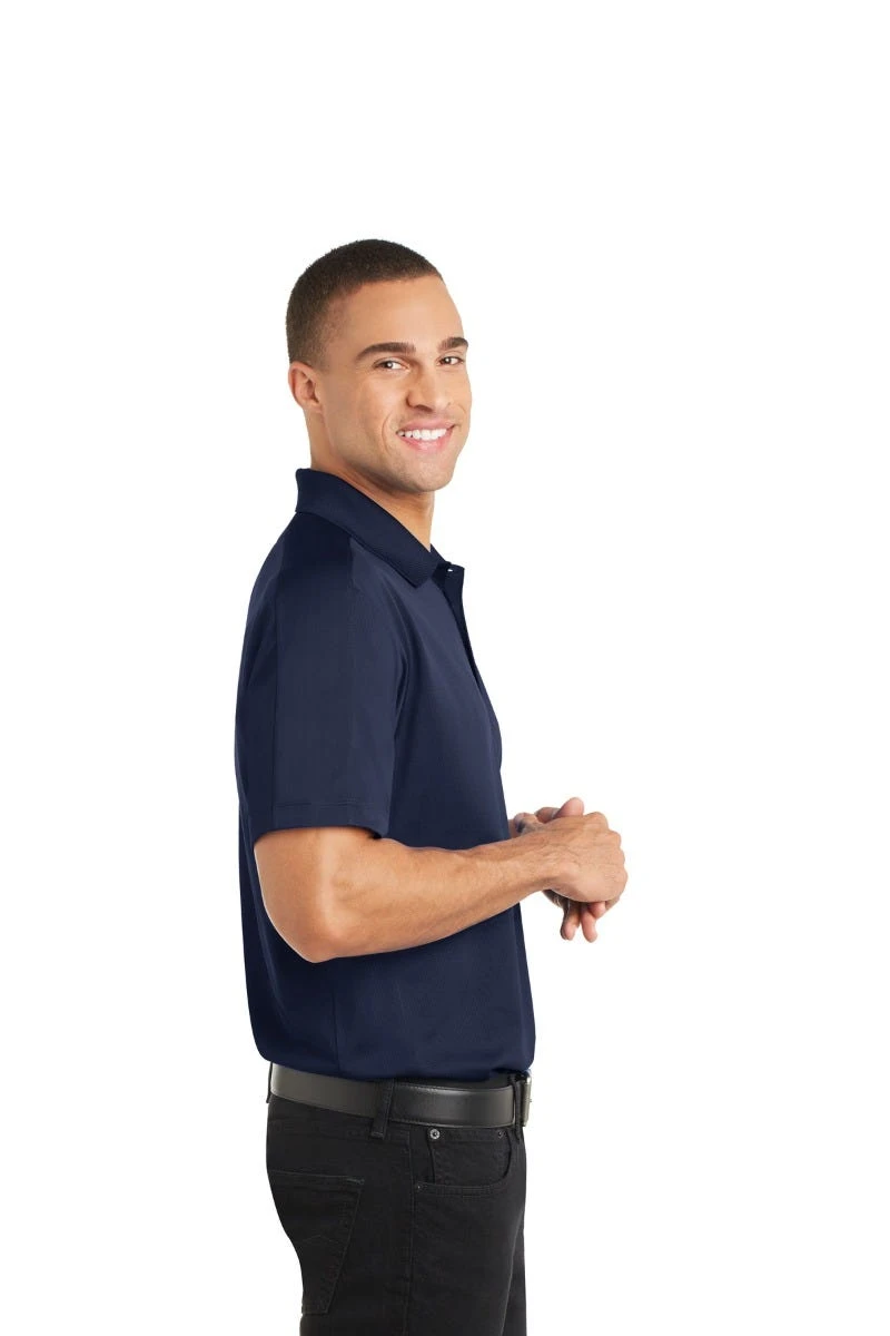 Port Authority Shirts: Men's K569 TB True Blue Diamond Jacquard Polo - Image 3