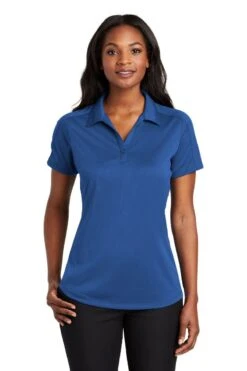 Port Authority Shirts: Women's L569 TB True Blue Ladies Diamond Jacquard Polo