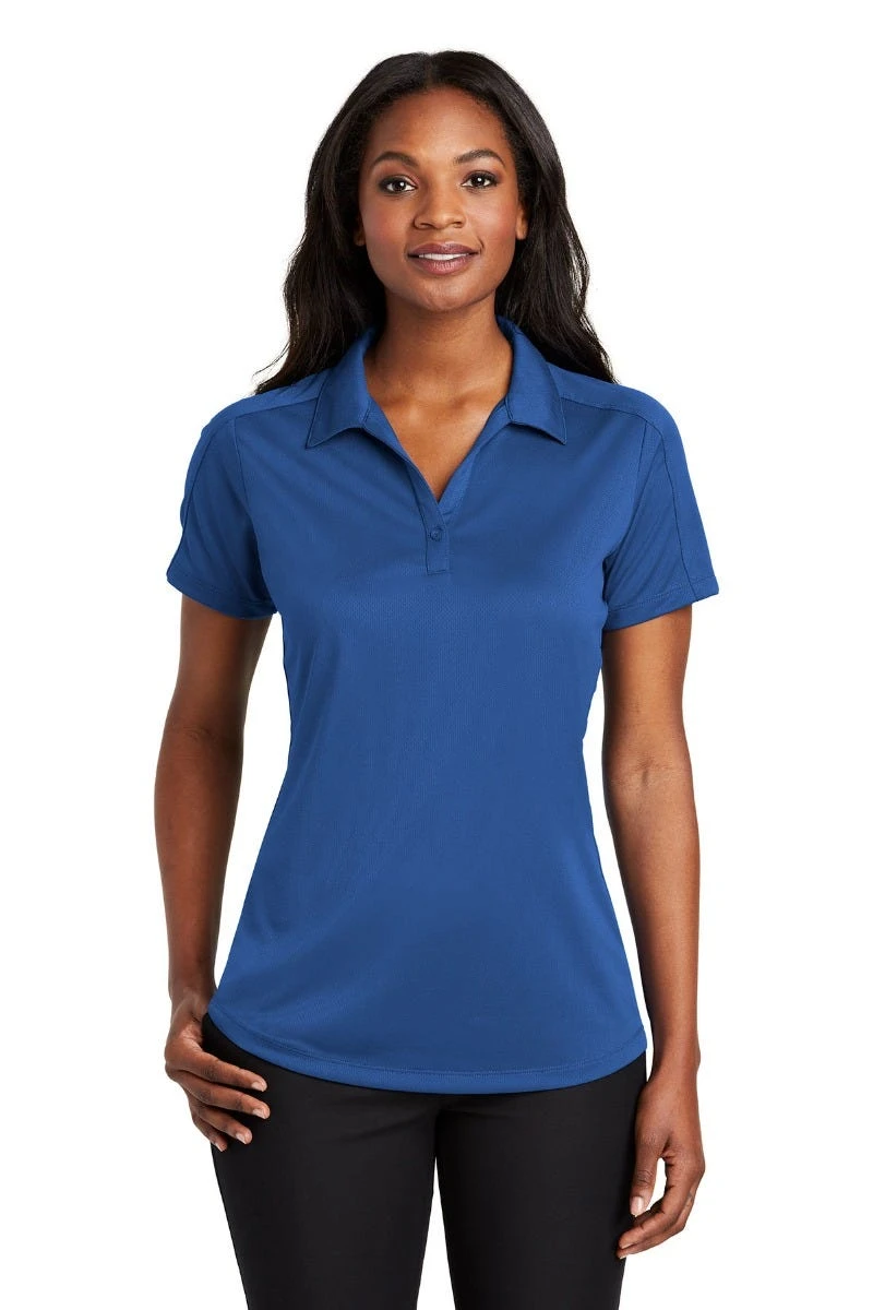 Port Authority Shirts: Women's L569 TB True Blue Ladies Diamond Jacquard Polo