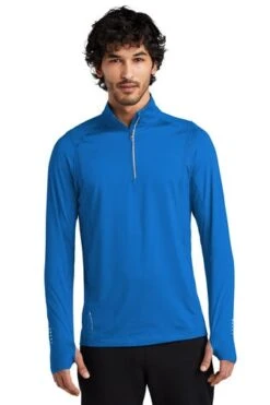 Ogio Shirts: Men's OE335 EBLU Electric Blue Endurance Nexus 1/4-Zip Pullover