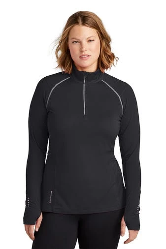 Ogio Shirts: Women's LOE335 BLK Blacktop Nexus 1/4-Zip Pullover - Image 2