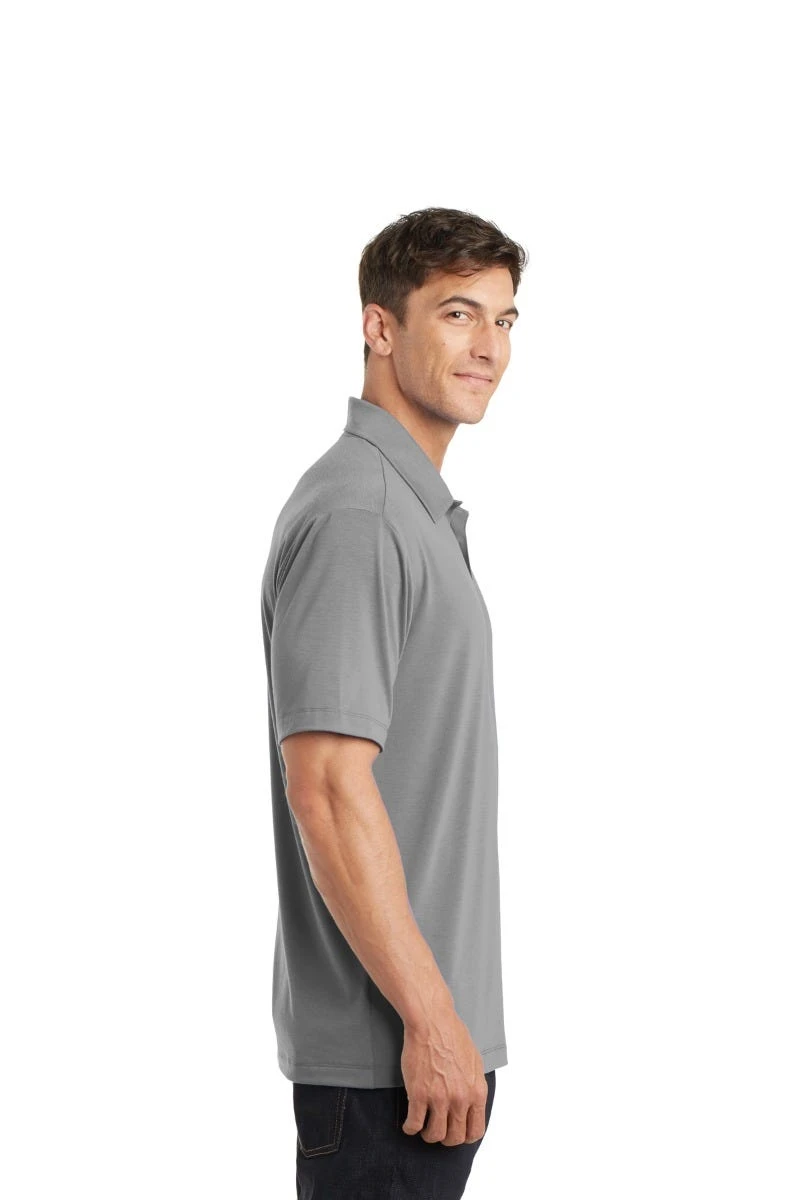 Port Authority Shirts: Men's K568 FG Frost Grey Cotton Touch Performance Polo - Image 2