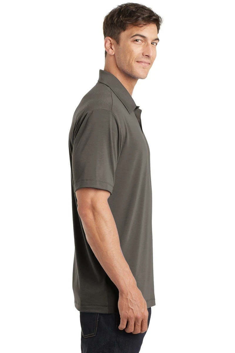 Port Authority Shirts: Men's K568 GS Grey Smoke Cotton Touch Performance Polo - Image 2