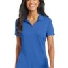 Port Authority Shirts: Women's L568 SB Strong Blue Ladies Cotton Touch Performance Polo