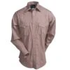 Wrangler Shirts: Men's Tan 75742 TN Sport Western Dobby Stripe Long Sleeve Shirt