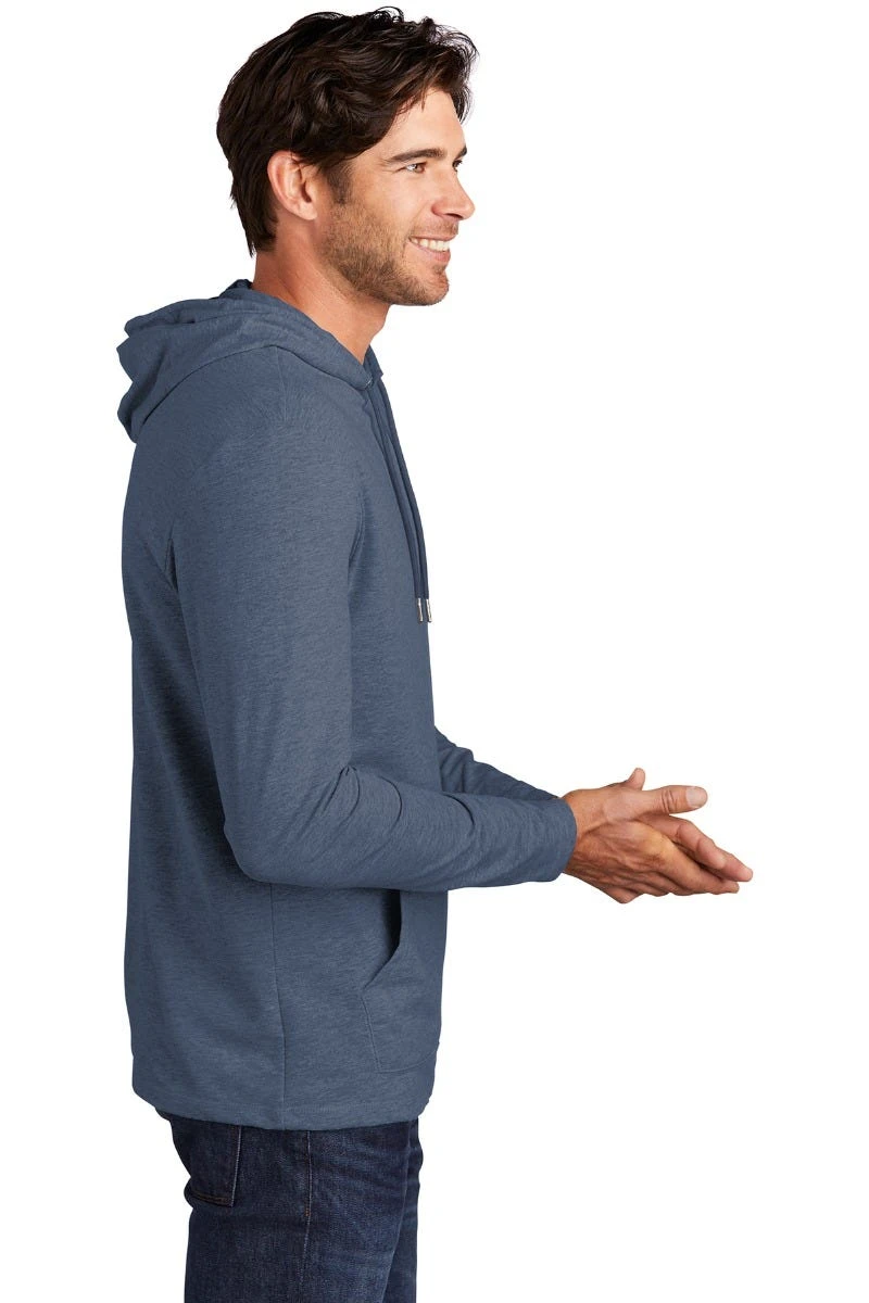 District Sweatshirts: Men's DT571 WI Washed Indigo Featherweight French Terry Hoodie - Image 2