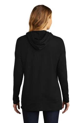 District Sweatshirts: Women's DT671 BLK Black Featherweight French Terry Hoodie - Image 4