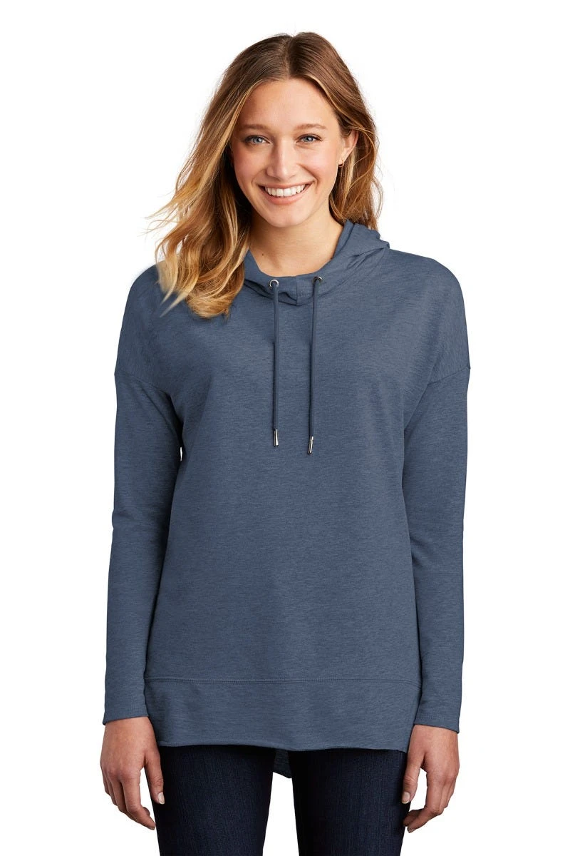 District Sweatshirts: Women's DT671 WI Washed Indigo Featherweight French Terry Hoodie