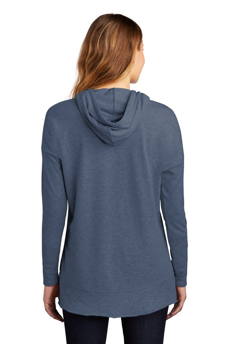 District Sweatshirts: Women's DT671 WI Washed Indigo Featherweight French Terry Hoodie - Image 3