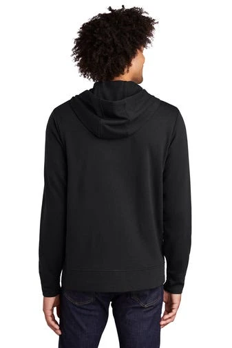 NEW ERA Sport-Tek Jackets: Men's ST293 BTS Black Triad Solid PosiCharge Tri-Blend Wicking Fleece Full-Zip Hooded Jacket - Image 3