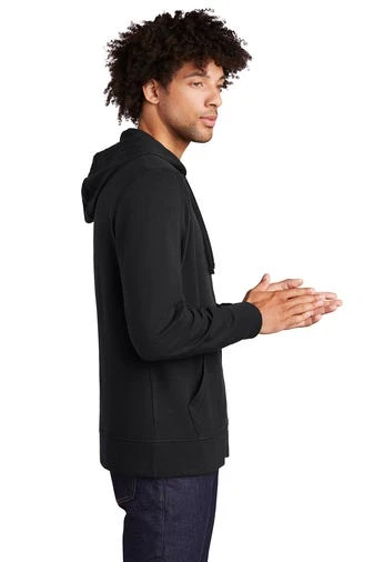 NEW ERA Sport-Tek Jackets: Men's ST293 BTS Black Triad Solid PosiCharge Tri-Blend Wicking Fleece Full-Zip Hooded Jacket - Image 2