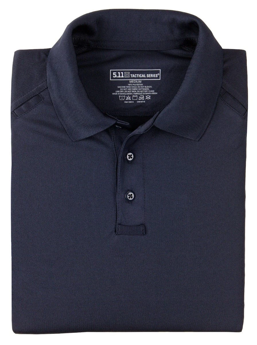 5.11 Tactical Shirts: Men's Short Sleeve Navy Polo Shirt 71049 724 - Image 2