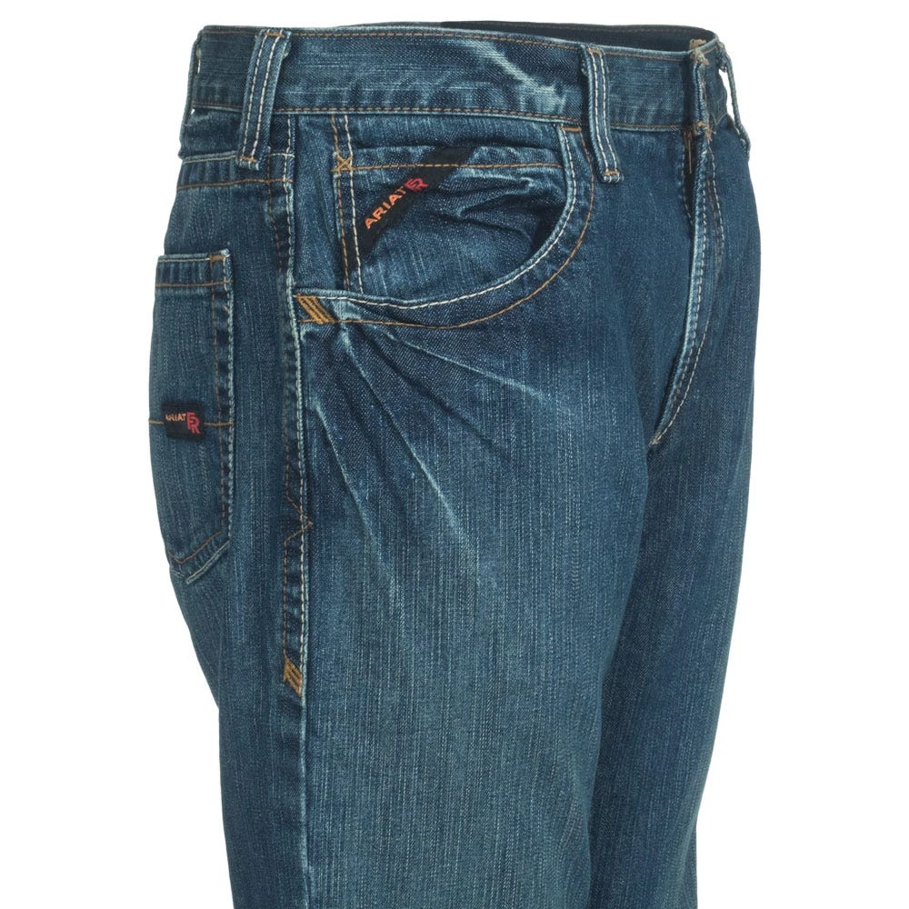 Ariat Jeans: Men's 10015160 Flame-Resistant Slim Straight Leg Clay Work Jeans - Image 4