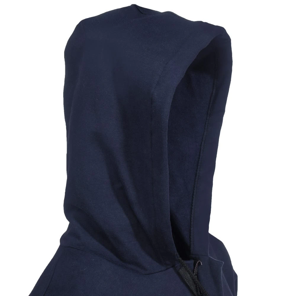 Bulwark Sweatshirts: Men's SEH4 NV Navy Flame-Resistant Hooded Zip-Up Sweatshirt - Image 2