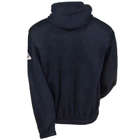 Bulwark Sweatshirts: Men's Blue SMH6 NV Flame-Resistant Hooded Sweatshirt