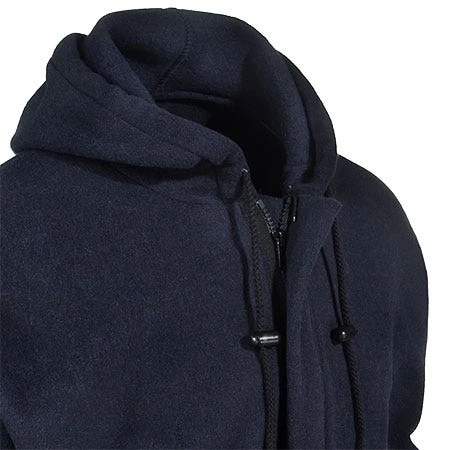 Bulwark Sweatshirts: Men's Blue SMH6 NV Flame-Resistant Hooded Sweatshirt - Image 2