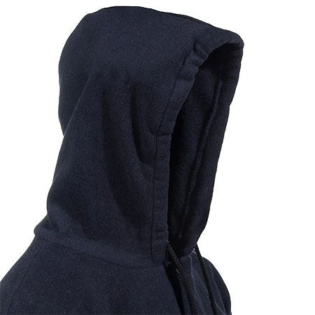 Bulwark Sweatshirts: Men's Blue SMH6 NV Flame-Resistant Hooded Sweatshirt - Image 4