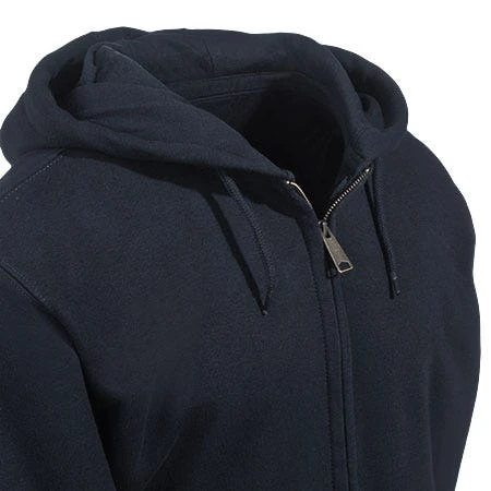 Carhartt Sweatshirts: Men's Black 100614 001 Zip Front Rain Defender Hooded Sweatshirt - Image 2