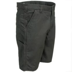 Carhartt Shorts: Men's 102514 039 Gravel Grey Rugged Flex Rigby Canvas Shorts
