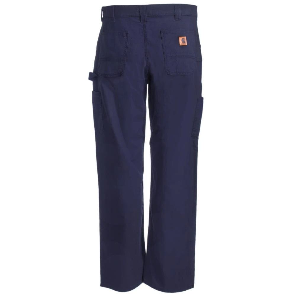 Carhartt Pants: Men's B151 NVY Navy Loose Fit Canvas Work Utility Pants - Image 4