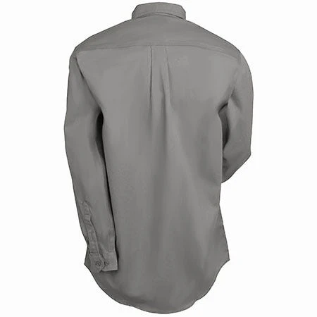 Carhartt Shirts: Men's FRS160 GRY Gray Flame Resistant Twill Shirt