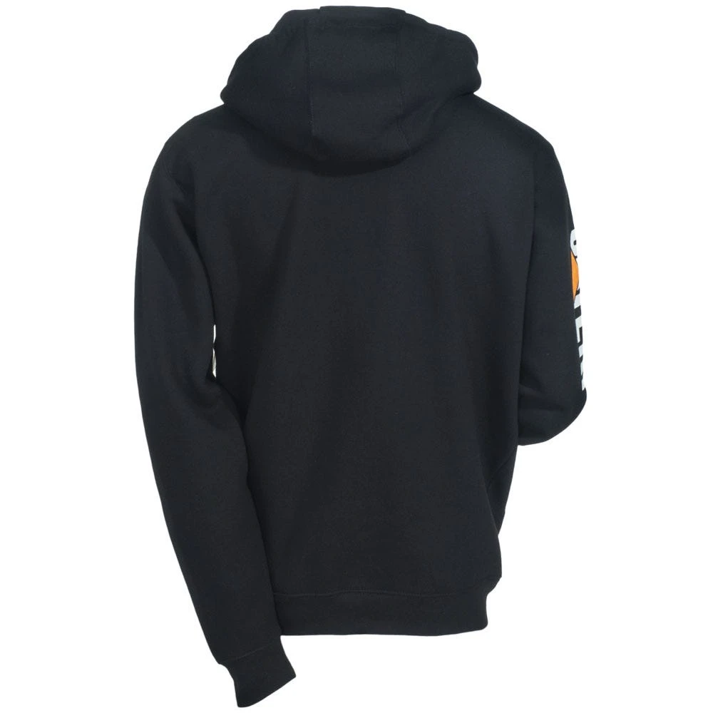Caterpillar Sweatshirts: Men's 1910709 016 Black Hooded Trademark Banner Sweatshirt