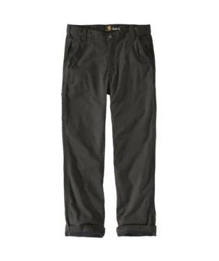 Carhartt Pants: Men's 103342 306 Peat Rugged Flex Relaxed Fit Canvas Flannel-Lined Utility Work Pant - Image 2