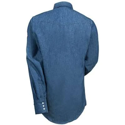 Wrangler Shirts: Men's FR12127 Denim Flame Resistant Shirt - Image 3