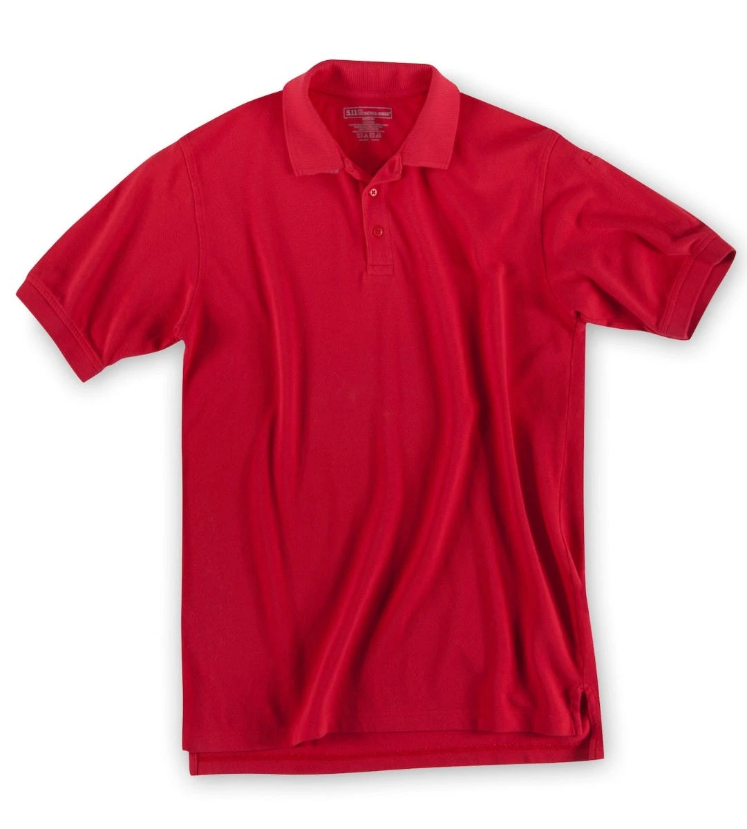 5.11 Tactical Shirts: Men's Red Cotton Knit Polo Shirt 41060 477