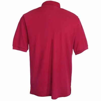 Port Authority Shirts: Men's Red Silk Touch Polo Shirt K500 RED - Image 3